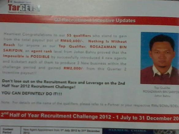 dapat RM2,000 dari syarikat tu