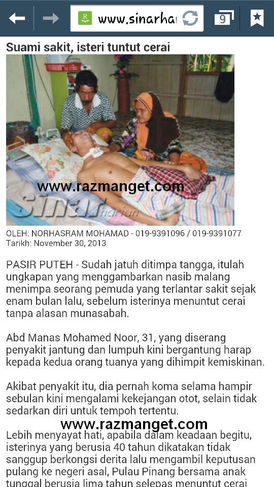 suami lumpuh isteri lari