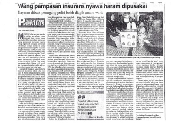 wang-pampasan-insurans-haram-dipusakai